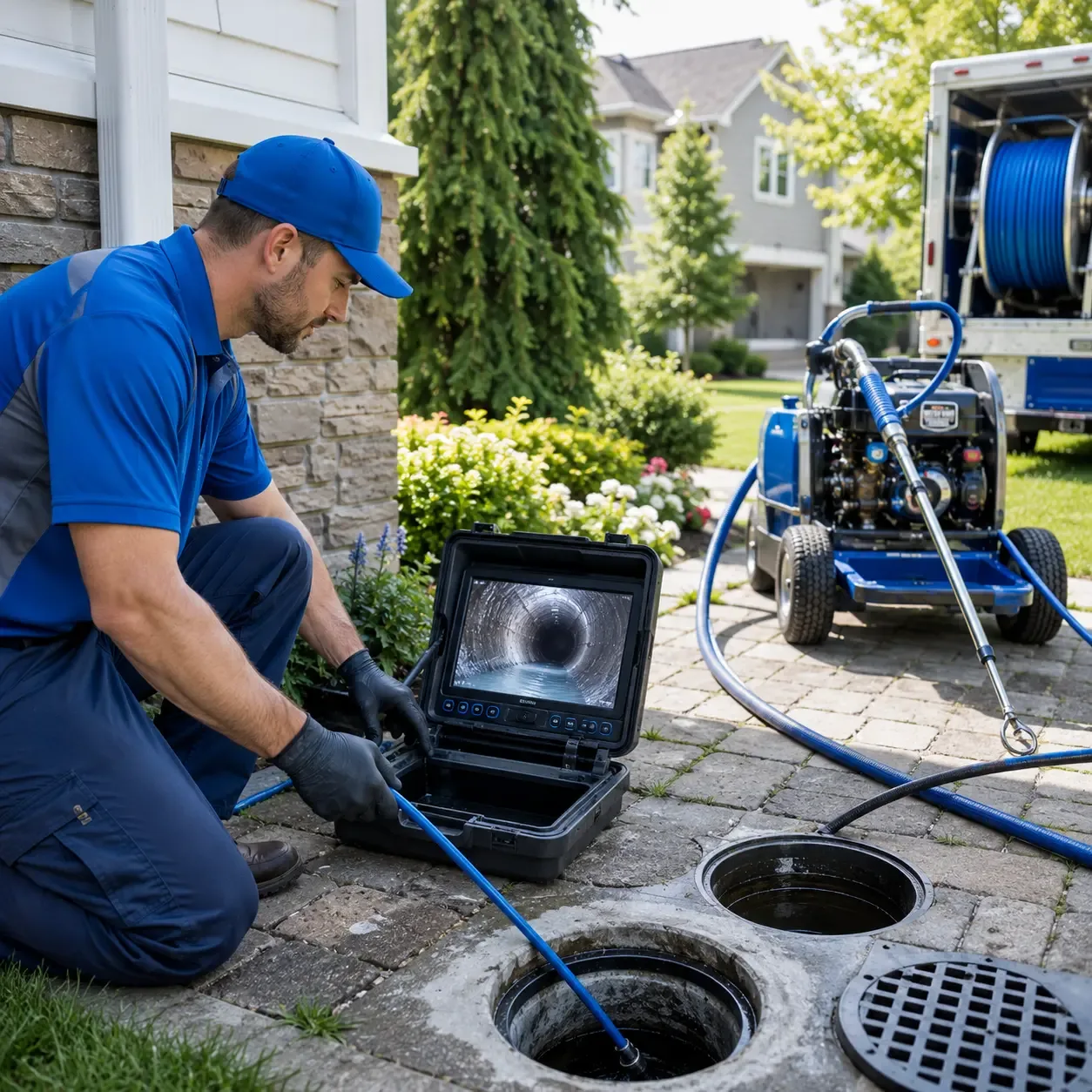Outdoor drain cleaning professionals serving Manvel, TX
