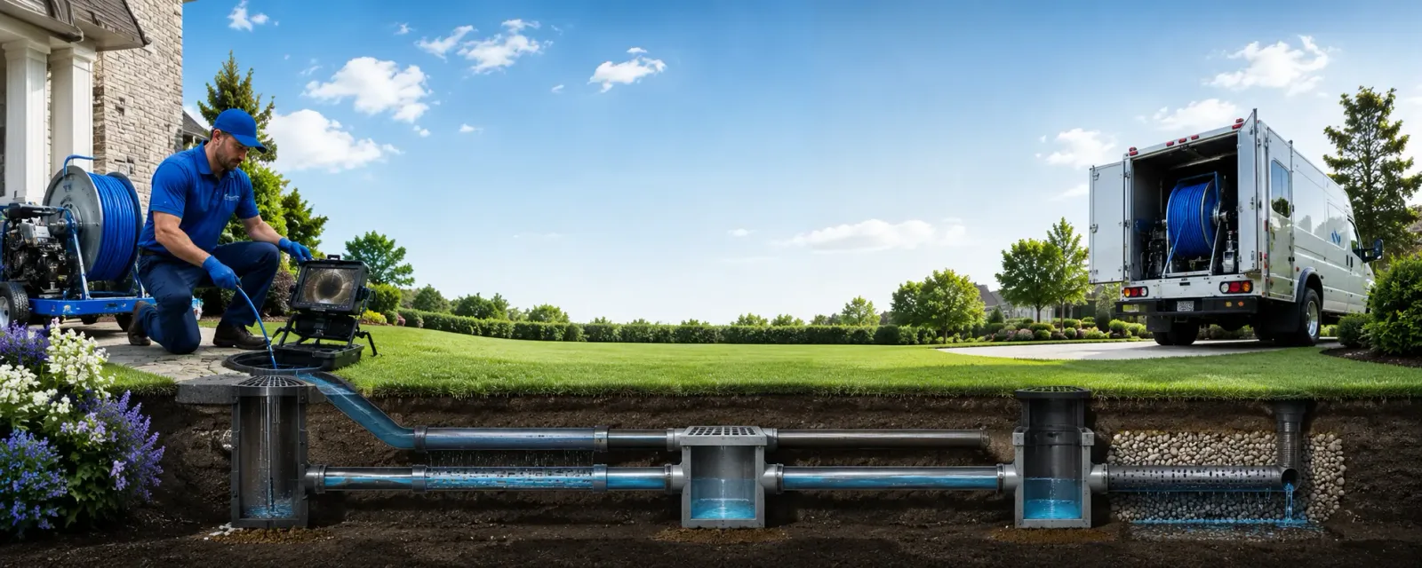 Outdoor drain cleaning information for Manvel, TX